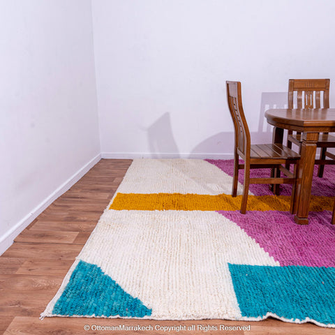 Vibrant Modern Moroccan Rug with Bold Color Blocks Vibrant Modern Moroccan Rug with Bold Color Blocks