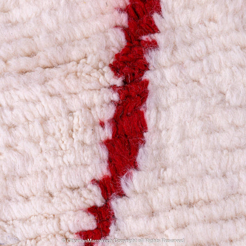 Bold Modern Moroccan Berber Rug with Striking Yellow and Red Color Arcs Bold Modern Moroccan Berber Rug with Striking Yellow and Red Color Arcs