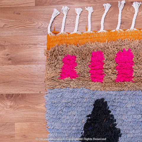 Multicolor Patchwork Moroccan Rug – Bold Geometric Squares Multicolor Patchwork Moroccan Rug – Bold Geometric Squares