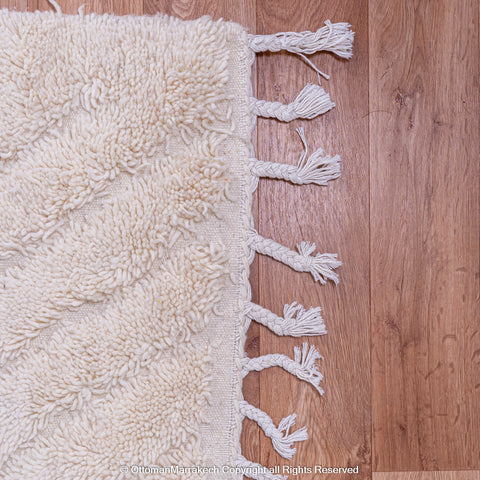 Modern Moroccan Lavender White Rug: Fusion of Heritage and Trend Modern Moroccan Lavender White Rug: Fusion of Heritage and Trend