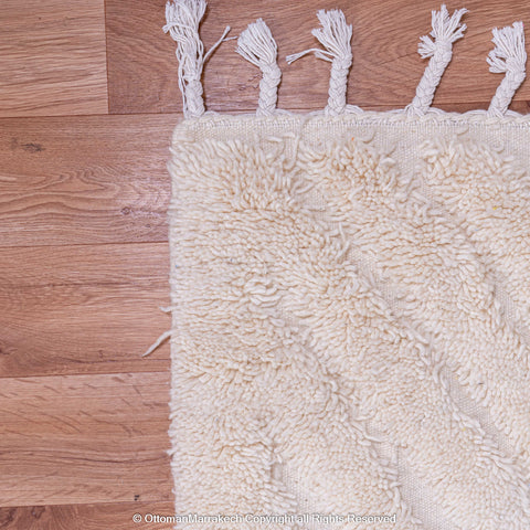 Modern Moroccan Lavender White Rug: Fusion of Heritage and Trend Modern Moroccan Lavender White Rug: Fusion of Heritage and Trend