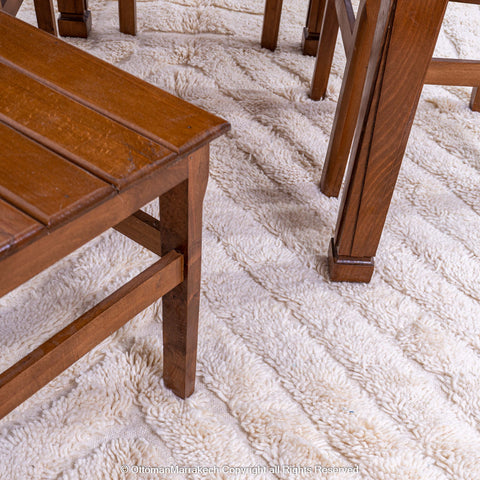 Modern Moroccan Lavender White Rug: Fusion of Heritage and Trend Modern Moroccan Lavender White Rug: Fusion of Heritage and Trend