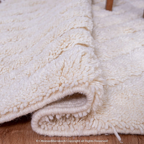 Modern Moroccan Lavender White Rug: Fusion of Heritage and Trend Modern Moroccan Lavender White Rug: Fusion of Heritage and Trend