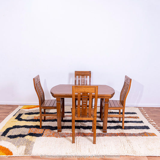 Desert Tree Moroccan Rug - Handwoven Wool Art