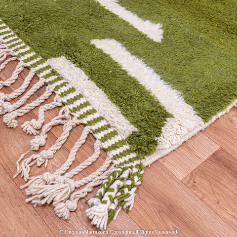 Olive Green Abstract Moroccan Wool Rugs Olive Green Abstract Moroccan Wool Rugs