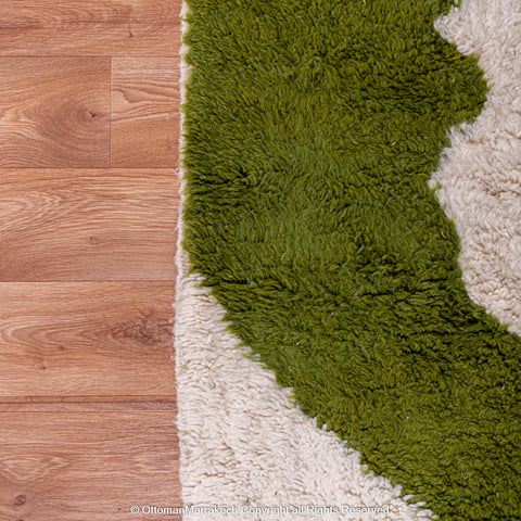 Olive Green Abstract Moroccan Wool Rugs Olive Green Abstract Moroccan Wool Rugs