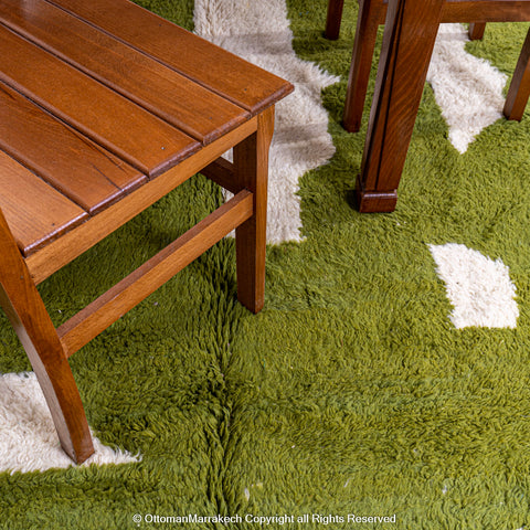 Olive Green Abstract Moroccan Wool Rugs Olive Green Abstract Moroccan Wool Rugs