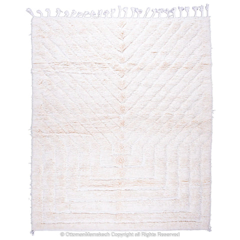 Modern Moroccan Lavender White Rug: Fusion of Heritage and Trend Modern Moroccan Lavender White Rug: Fusion of Heritage and Trend