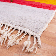 Load image into Gallery viewer, Vibrant Sunset Moroccan Wool Rug with Abstract Color Block Design