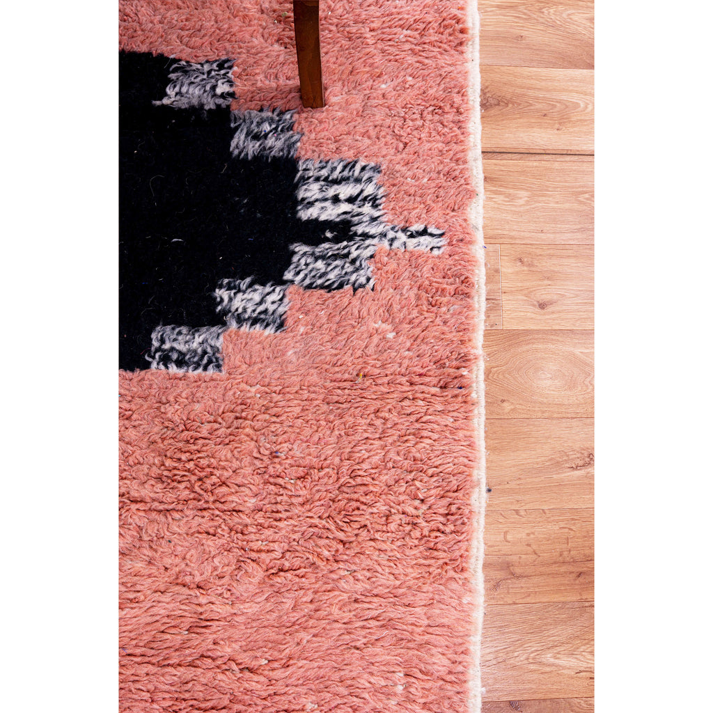 Modern Abstract Moroccan Wool Rug with Bold Color Blocks and Patterns