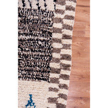 Load image into Gallery viewer, Multicolored Moroccan Wool Rug with Geometric Diamond Patterns