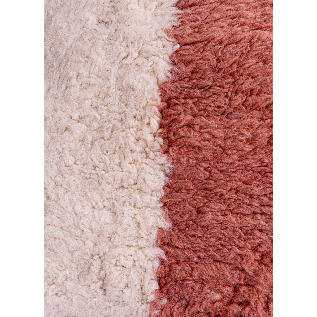 Modern Abstract Moroccan Wool Rug with Bold Color Blocks and Patterns