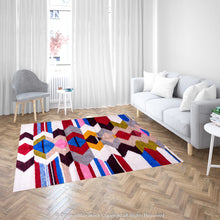 Load image into Gallery viewer, Moroccan Overdyed Rug: Antique Look with Vibrant Colors