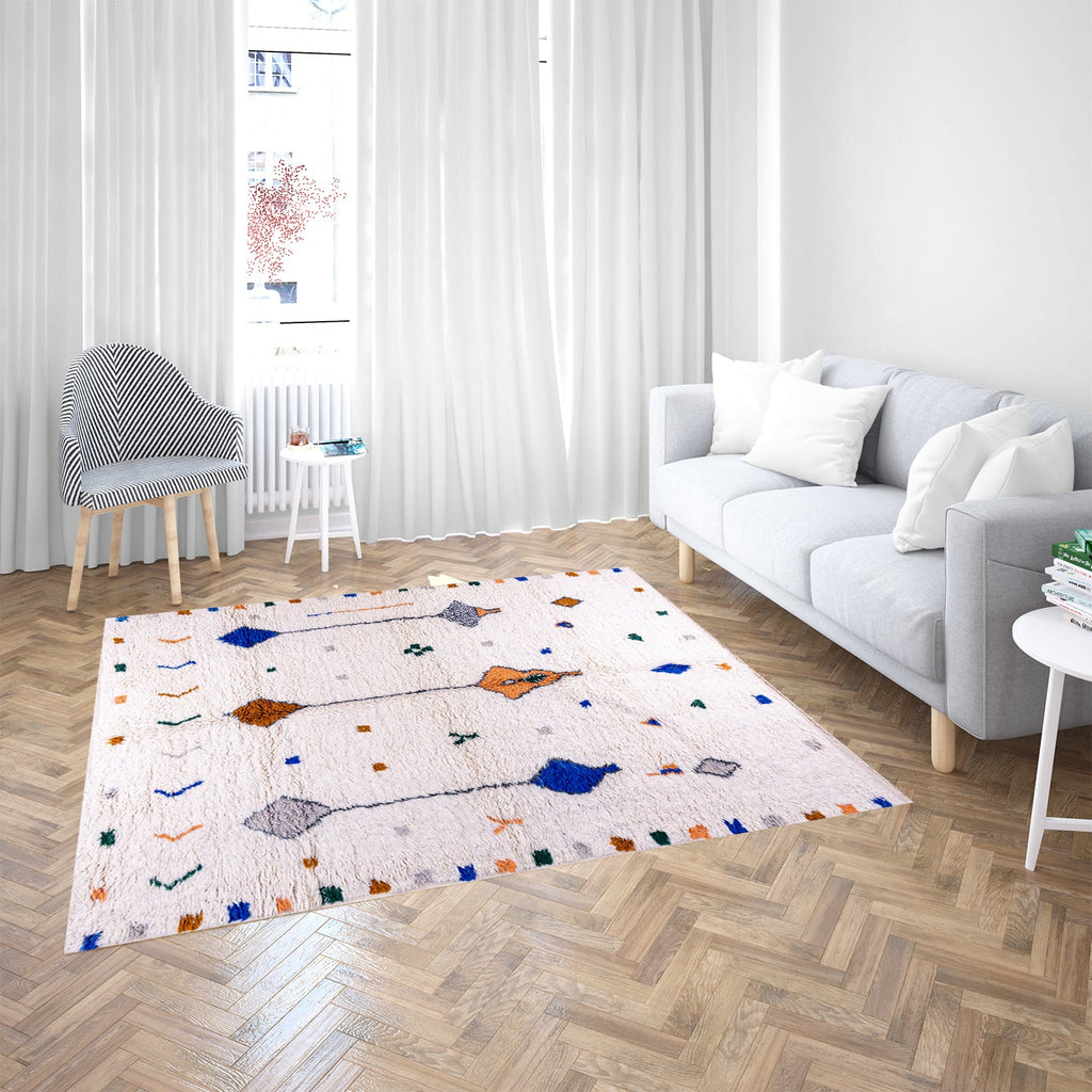 Moroccan Geometric Rug: Sleek Lines and Contemporary Appeal