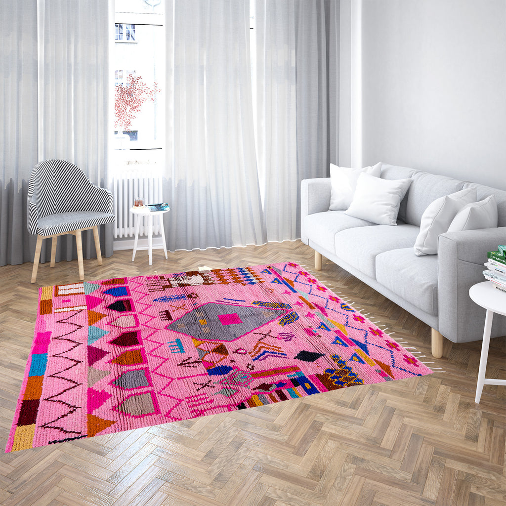 Stylish Moroccan Rug: Traditional Craftsmanship Meets Modern Design