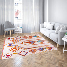 Load image into Gallery viewer, Atlas Valley Vibrance Moroccan Rug – Handwoven Berber Design with Geometric Diamonds