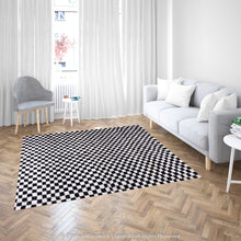 Load image into Gallery viewer, Moroccan Black and White Rug: Timeless Contrast and Sophistication