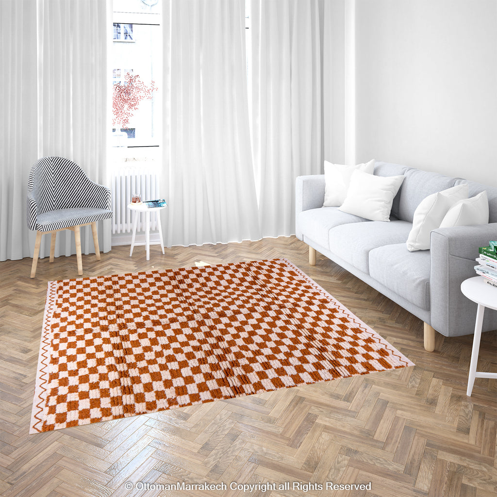 Moroccan Striped Rug: Linear Bands and Graphic Appeal