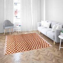 Load image into Gallery viewer, Moroccan Striped Rug: Linear Bands and Graphic Appeal