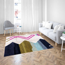 Load image into Gallery viewer, Moroccan Fringe Rug: Boho Chic with Modern Appeal