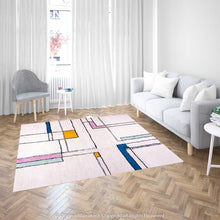 Load image into Gallery viewer, Moroccan Coastal Rug: Tranquil Vibes for Beach-Inspired Homes