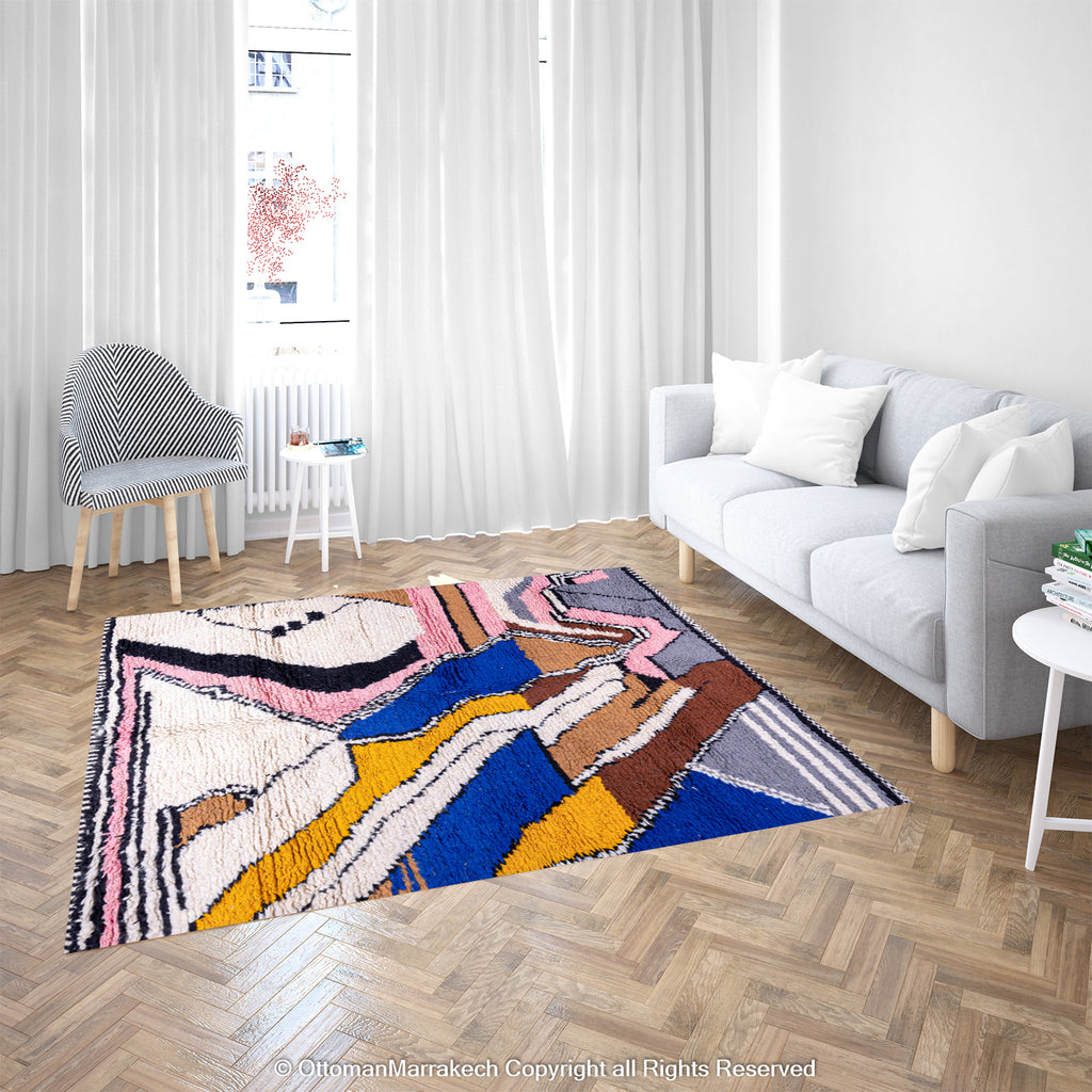 Moroccan Flatweave Rug: Lightweight and Versatile for Any Room