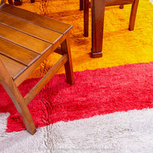 Load image into Gallery viewer, Sunset Horizon – Moroccan Wool Rug with Bold Color Block Design