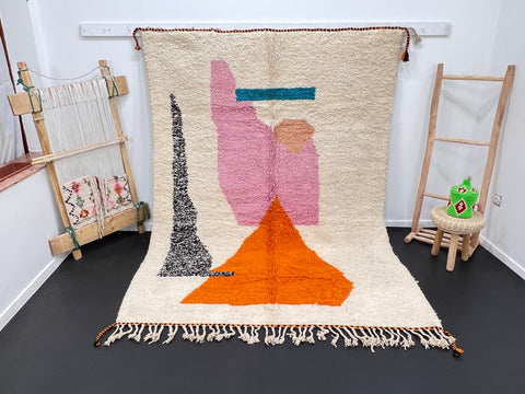 Abstract Desert Palette Berber Rug
