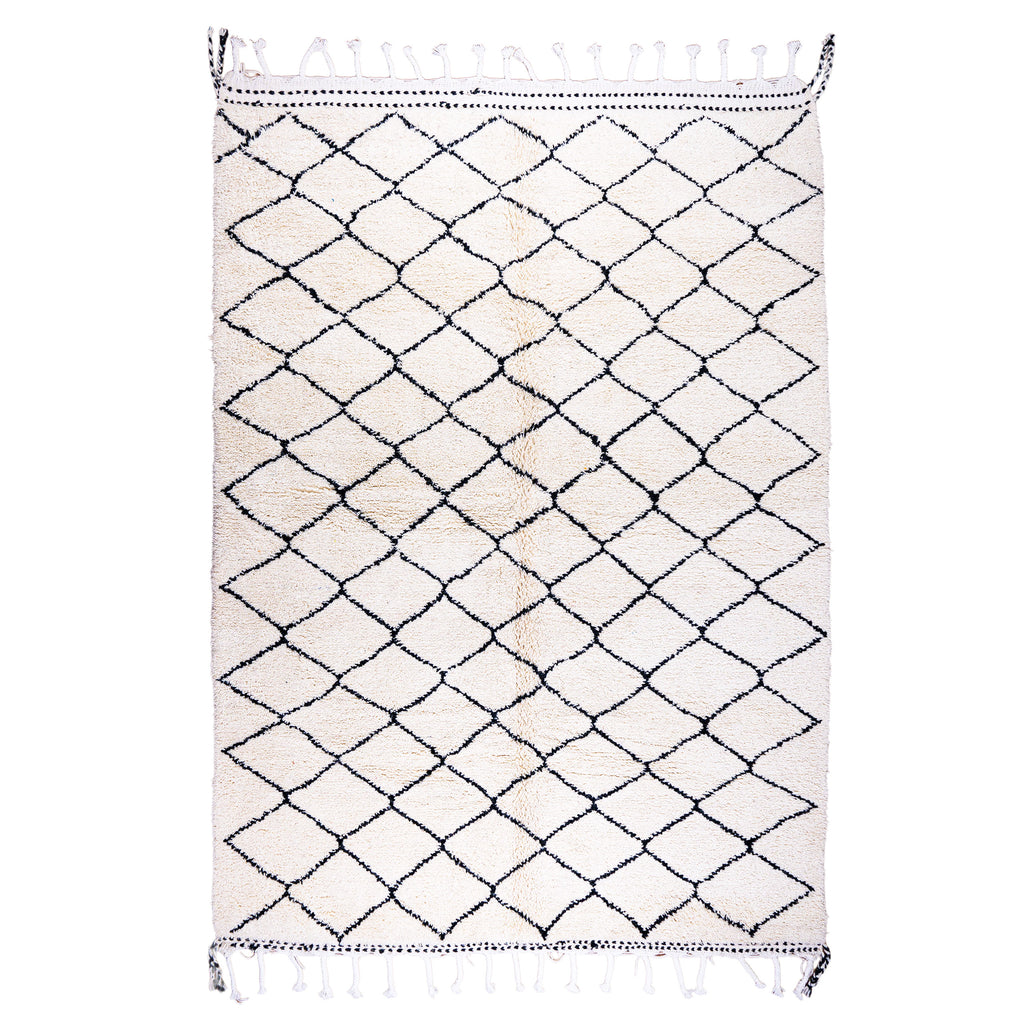 Classic Moroccan Diamond Trellis Wool Rug