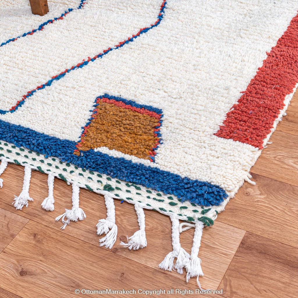 Modern Moroccan Runner Rug: Chic Accent for Hallways and Entryways