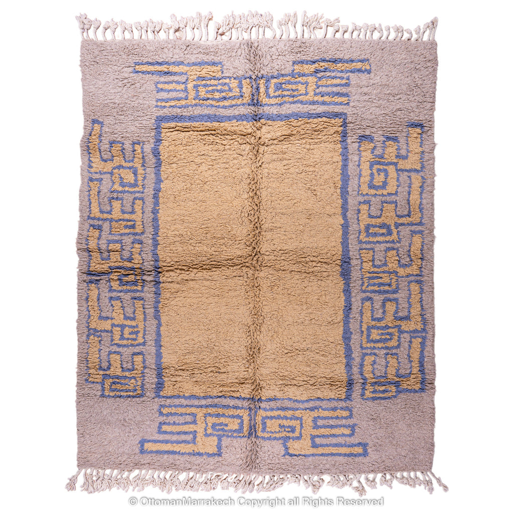 Moroccan Heritage Wings Rug – Cameo and Silk Tones for Stylish Interiors