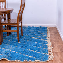 Load image into Gallery viewer, Moroccan Royal Blue Rug: Durable Style for Contemporary Patios