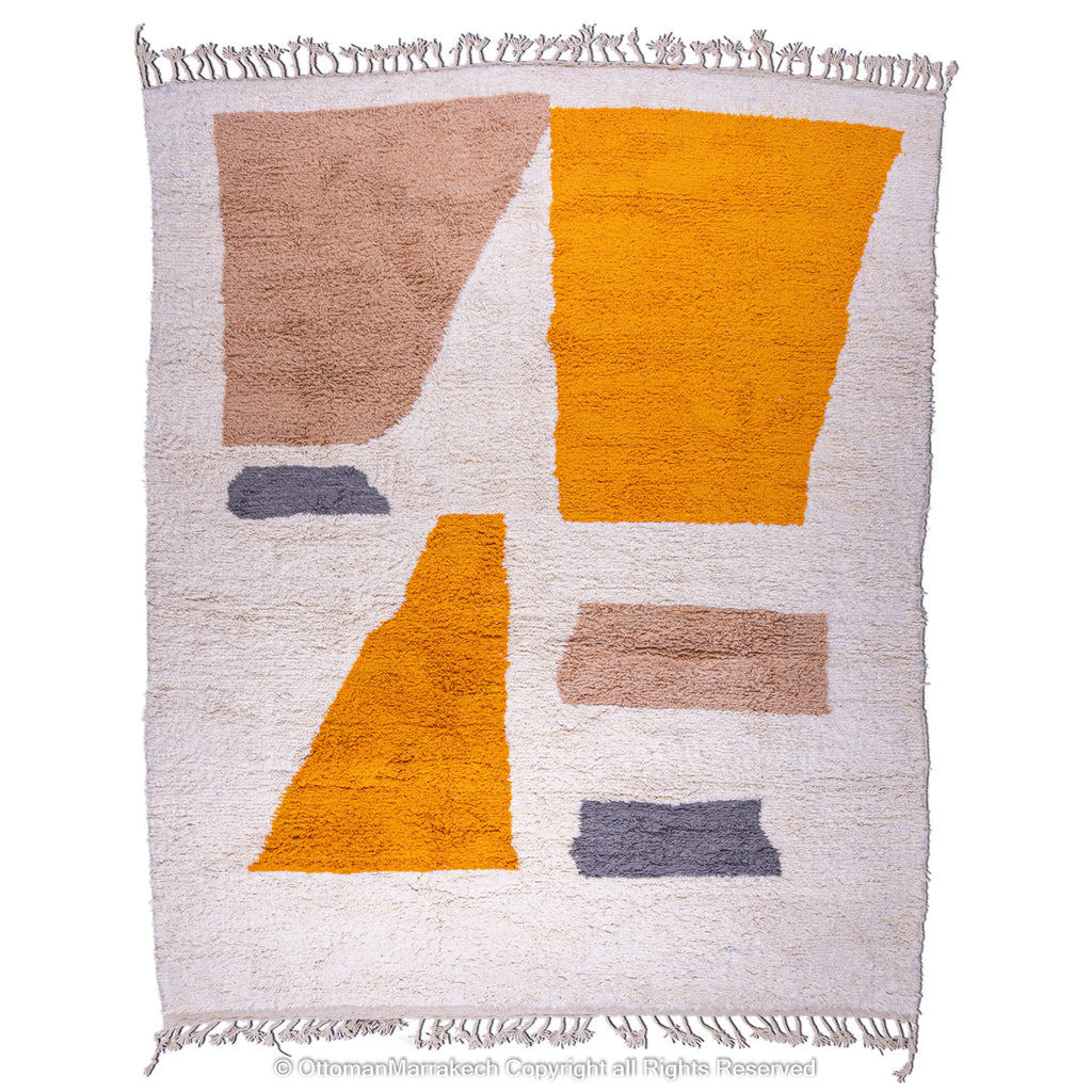 Moroccan Tassel Rug: Playful Accents for Contemporary Spaces