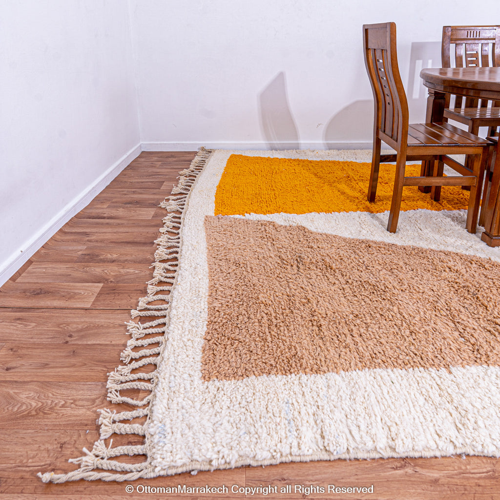 Moroccan Tassel Rug: Playful Accents for Contemporary Spaces