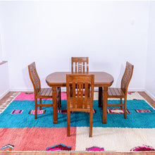 Load image into Gallery viewer, Atlas Harmony – Multicolored Moroccan Wool Rug with Geometric Patterns