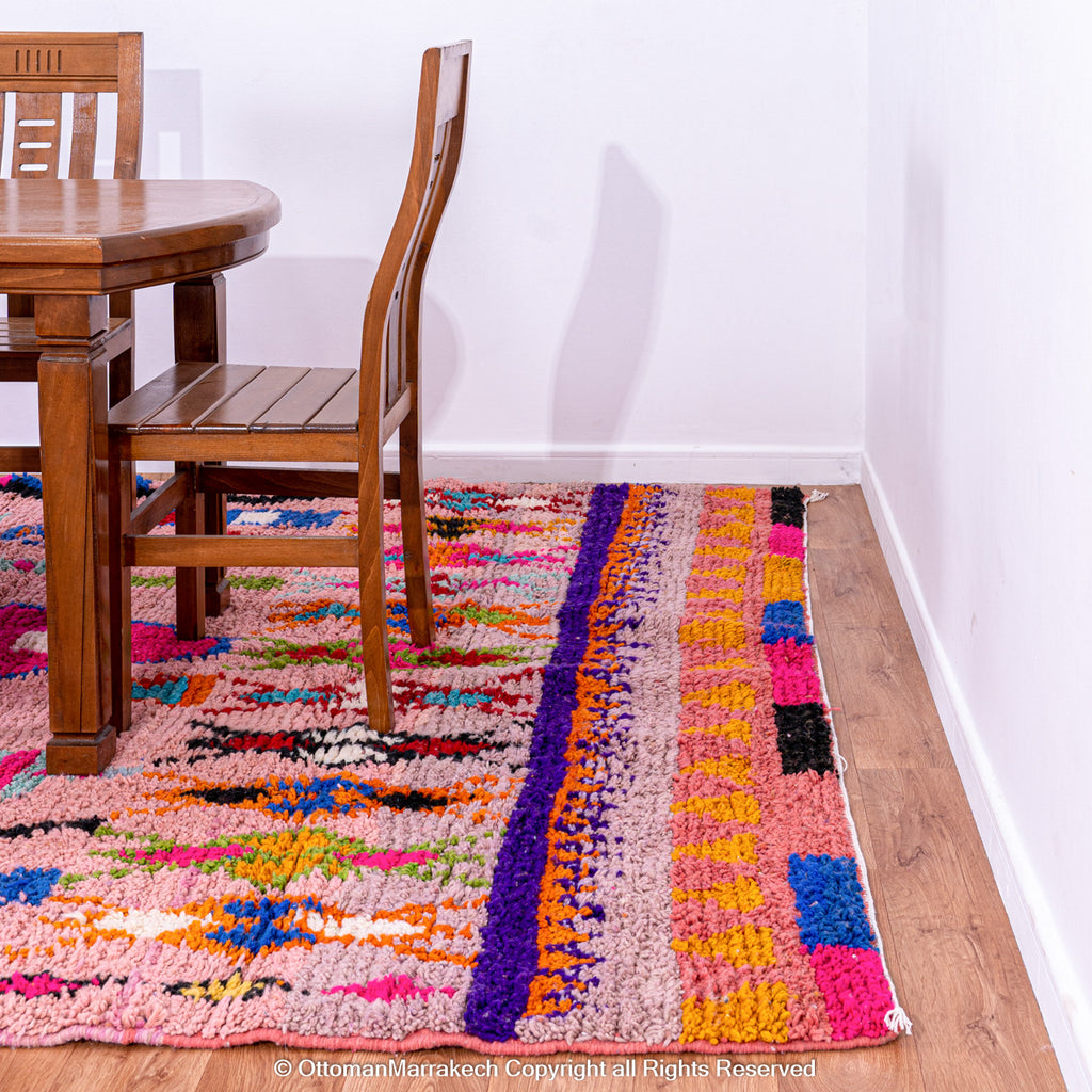 Eclectic Moroccan Area Rug: Artistic Flair for Modern Interiors