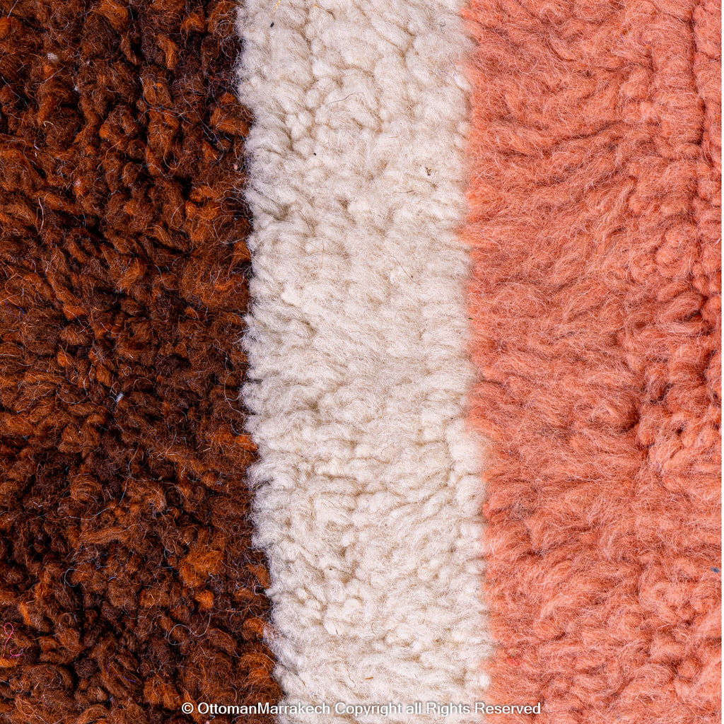 Moroccan Desert Sunset Rug: Plush Comfort with a Modern Look