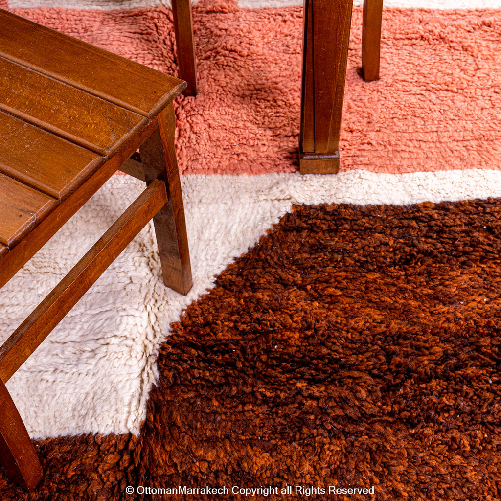 Moroccan Desert Sunset Rug: Plush Comfort with a Modern Look