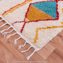 Load image into Gallery viewer, Atlas Valley Vibrance Moroccan Rug – Handwoven Berber Design with Geometric Diamonds