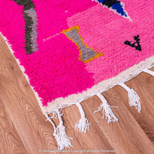 Load image into Gallery viewer, Pink Berber Symbols Rug with Desert Hues