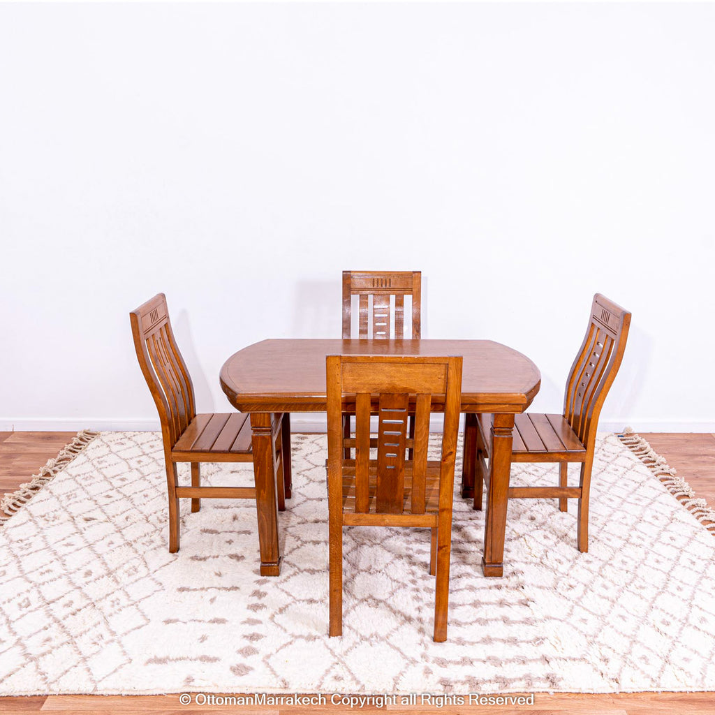 Soft White Berber Rug with Subtle Geometric Patterns