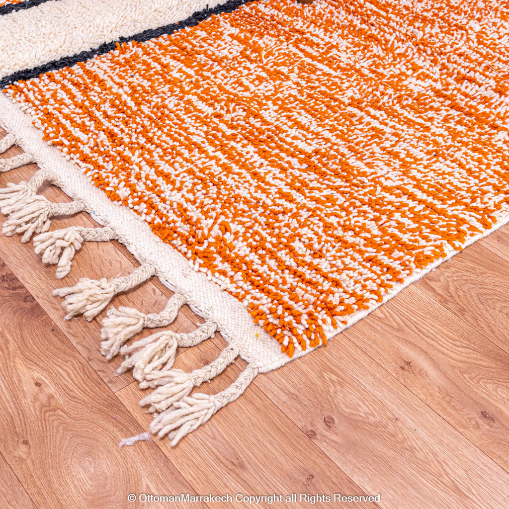 Modern Abstract Moroccan Berber Rug with Geometric Color Blocks