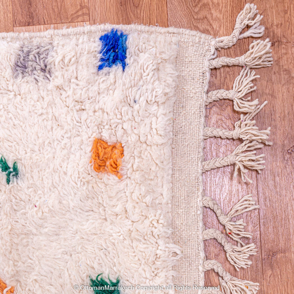 Contemporary Moroccan Shag Rug: Plush Comfort and Modern Charm