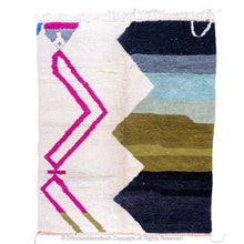 Load image into Gallery viewer, Moroccan Fringe Rug: Boho Chic with Modern Appeal