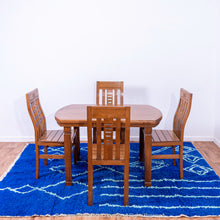 Load image into Gallery viewer, Berber Blue Cobalt Rug: Handwoven for Modern Homes