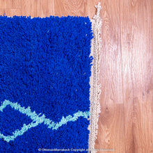 Load image into Gallery viewer, Berber Blue Cobalt Rug: Handwoven for Modern Homes