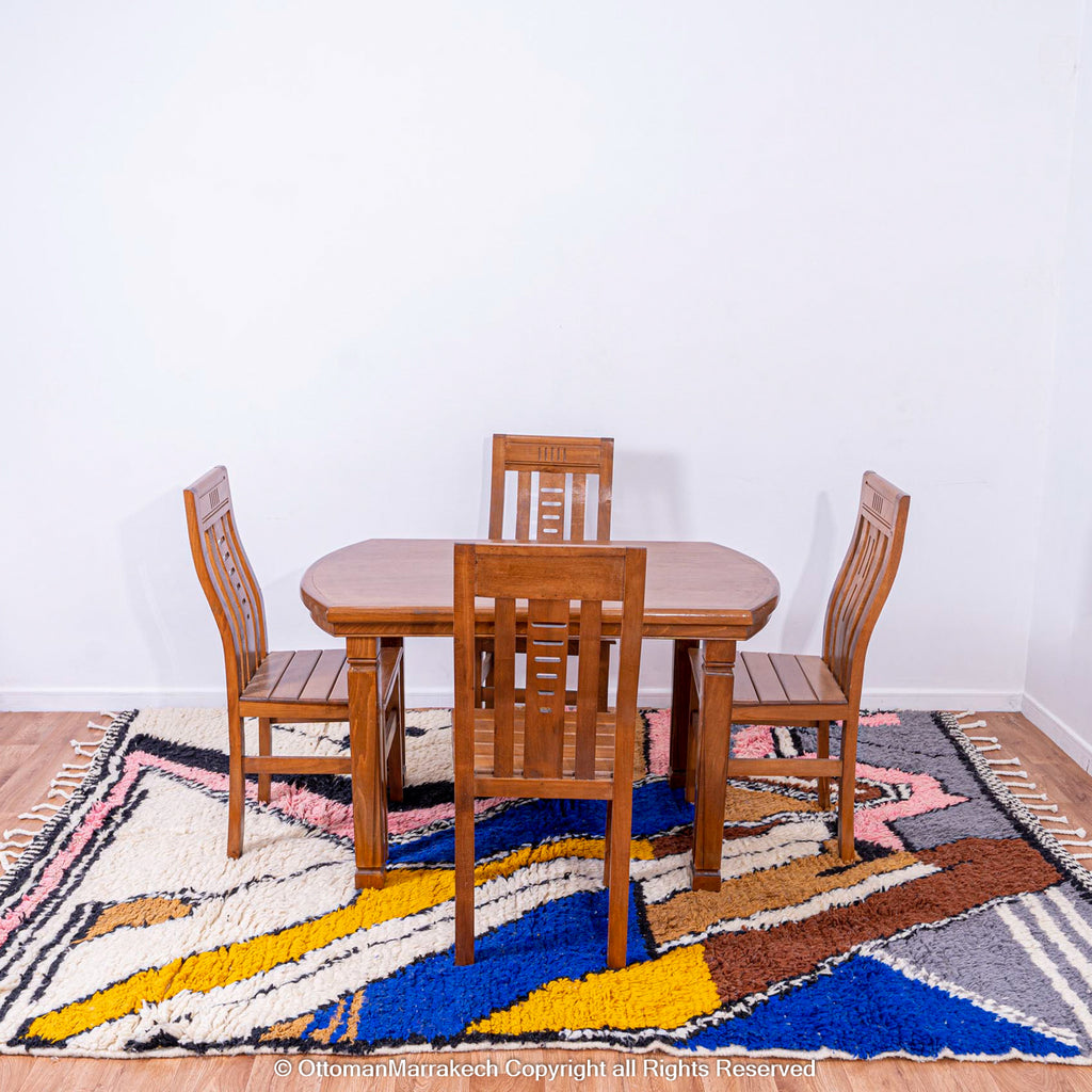 Moroccan Flatweave Rug: Lightweight and Versatile for Any Room