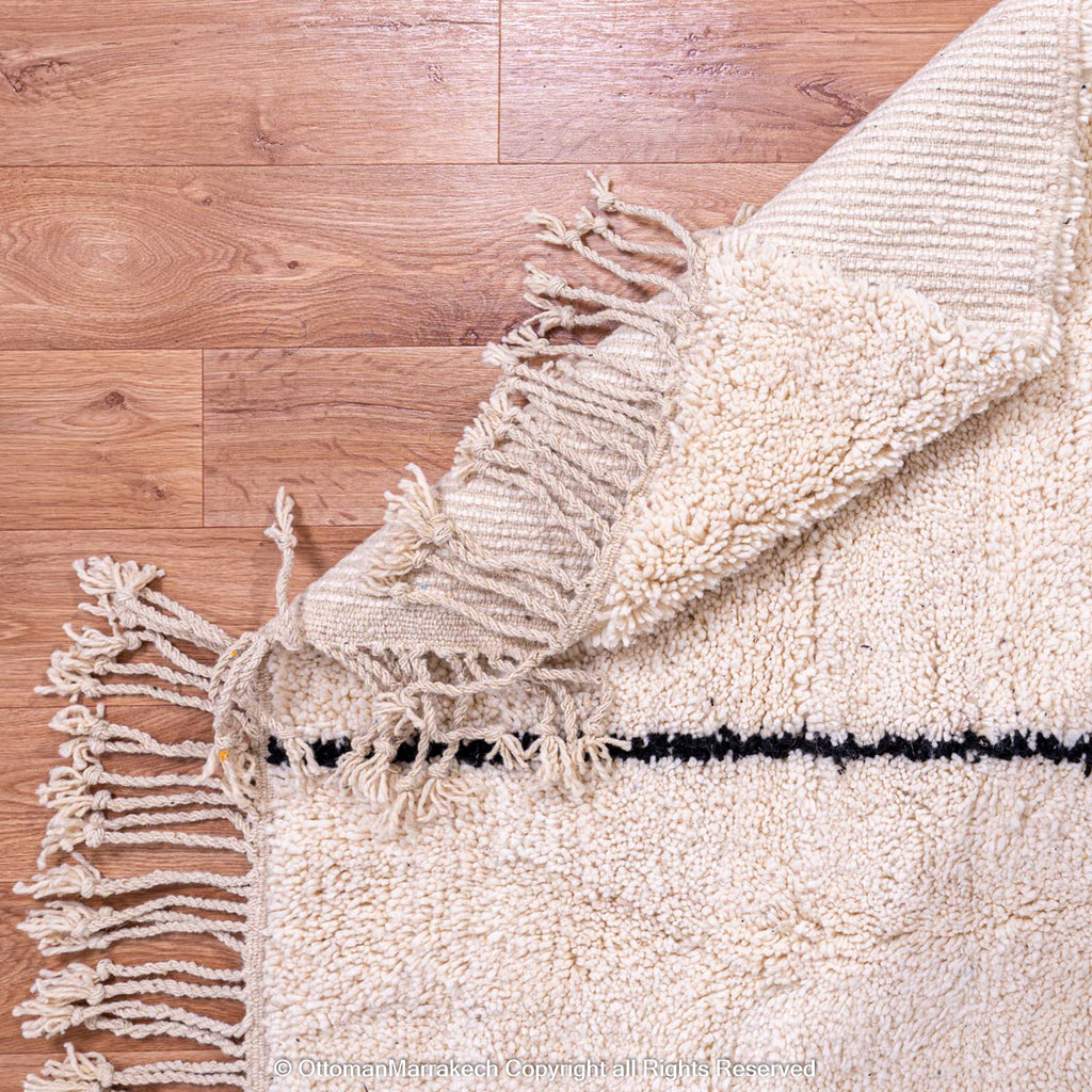 Moroccan Coastal Rug: Tranquil Vibes for Beach-Inspired Homes