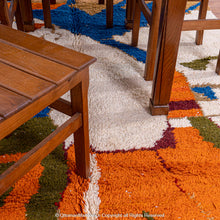 Load image into Gallery viewer, Moroccan Rug: Cool Shades and Serene Ambiance