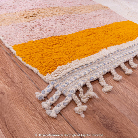 Earthy Tones Abstract Berber Rug